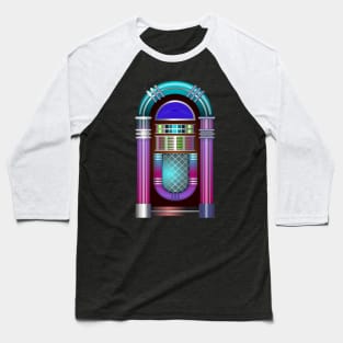 Jukebox Music Retro Vintage Baseball T-Shirt